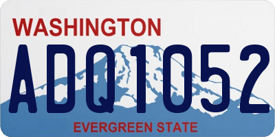WA license plate ADQ1052