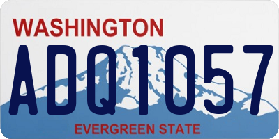 WA license plate ADQ1057