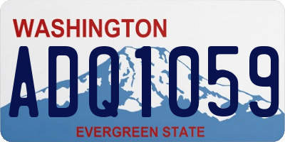 WA license plate ADQ1059