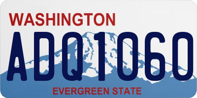 WA license plate ADQ1060