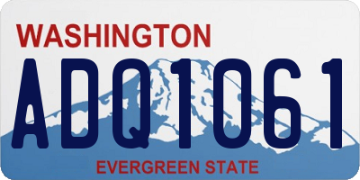 WA license plate ADQ1061
