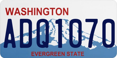 WA license plate ADQ1070