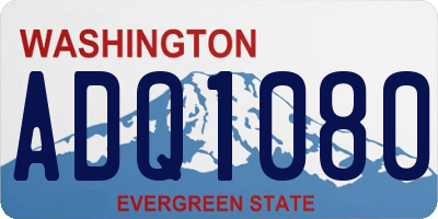 WA license plate ADQ1080