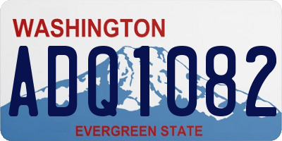 WA license plate ADQ1082