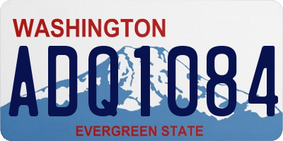 WA license plate ADQ1084