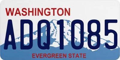 WA license plate ADQ1085