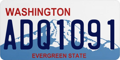 WA license plate ADQ1091
