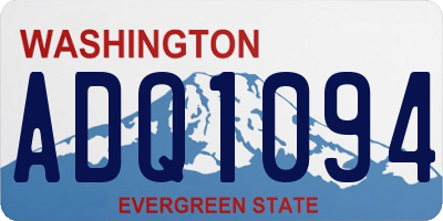 WA license plate ADQ1094