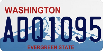 WA license plate ADQ1095