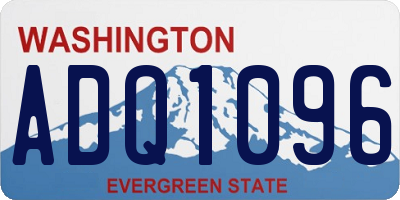 WA license plate ADQ1096