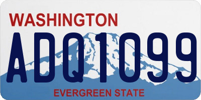 WA license plate ADQ1099