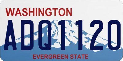 WA license plate ADQ1120