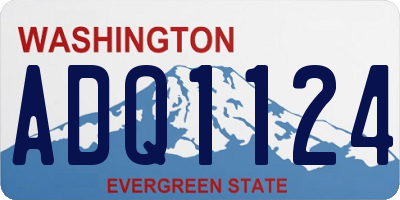 WA license plate ADQ1124
