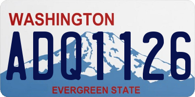 WA license plate ADQ1126