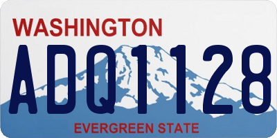 WA license plate ADQ1128