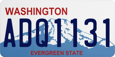 WA license plate ADQ1131