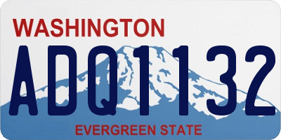 WA license plate ADQ1132