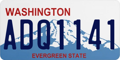 WA license plate ADQ1141