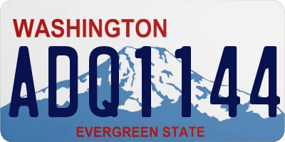 WA license plate ADQ1144
