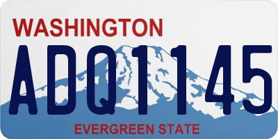 WA license plate ADQ1145