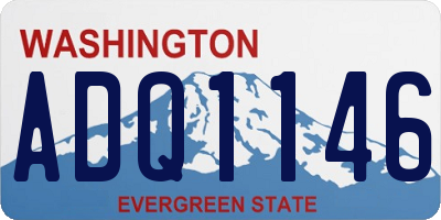 WA license plate ADQ1146