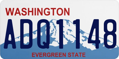 WA license plate ADQ1148