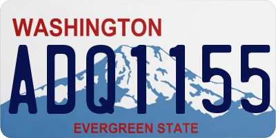 WA license plate ADQ1155