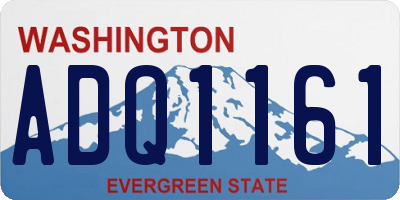 WA license plate ADQ1161
