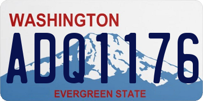 WA license plate ADQ1176