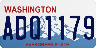 WA license plate ADQ1179