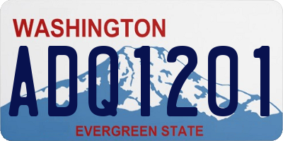 WA license plate ADQ1201
