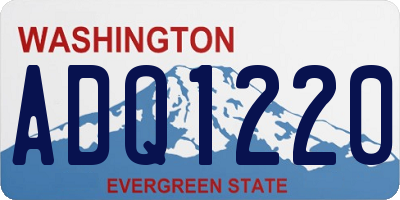 WA license plate ADQ1220