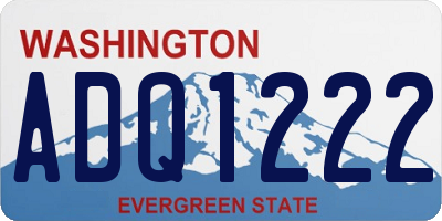 WA license plate ADQ1222