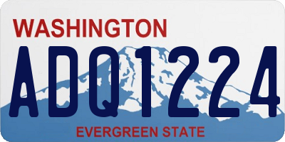 WA license plate ADQ1224