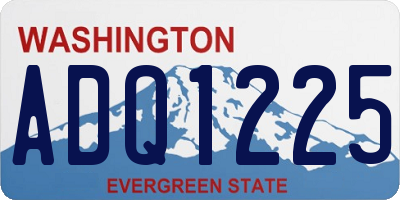 WA license plate ADQ1225