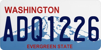 WA license plate ADQ1226