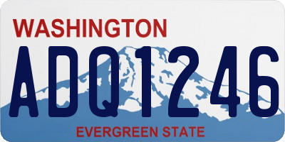 WA license plate ADQ1246