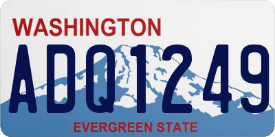 WA license plate ADQ1249