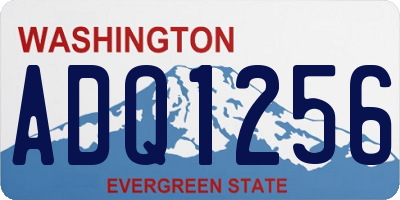 WA license plate ADQ1256