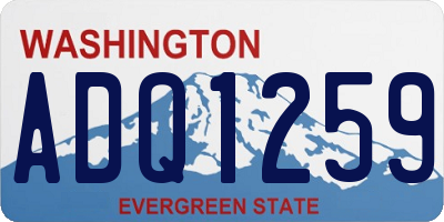 WA license plate ADQ1259