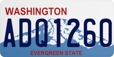 WA license plate ADQ1260