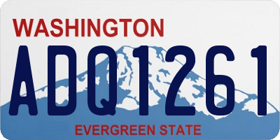 WA license plate ADQ1261