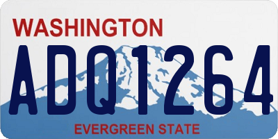 WA license plate ADQ1264