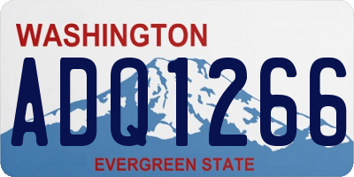 WA license plate ADQ1266