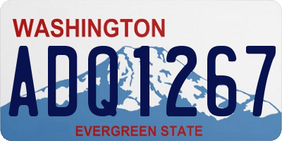 WA license plate ADQ1267