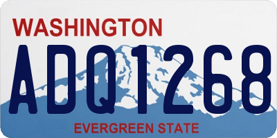 WA license plate ADQ1268