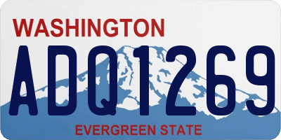 WA license plate ADQ1269