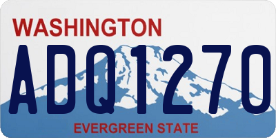 WA license plate ADQ1270