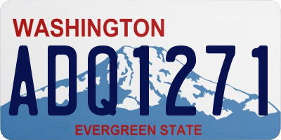 WA license plate ADQ1271