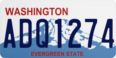 WA license plate ADQ1274